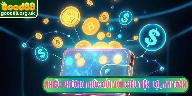 Nhiều phương thức gửi vốn siêu tiện lợi, an toàn